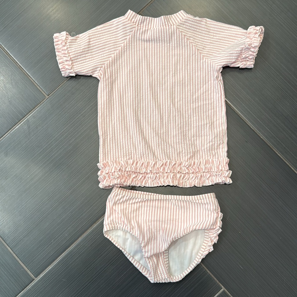 Ruffle Butts Rash Guard Bikini | Size 5 - Picture 2 of 5